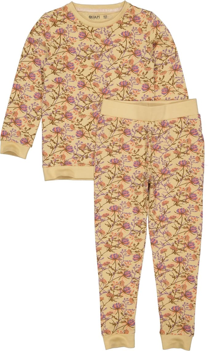Quapi meisjes pyjama Puck aop Sand Flower maat 74