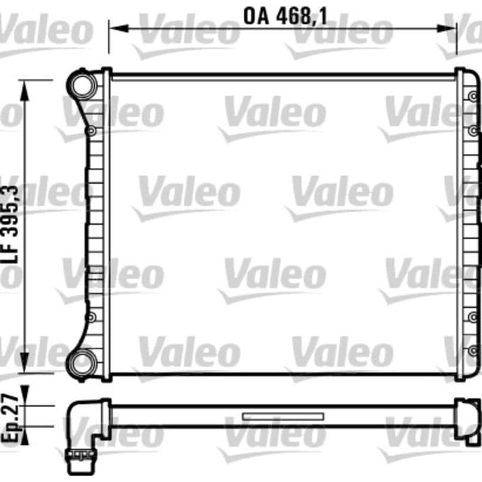 Radiator, motorkoeling VALEO 732785