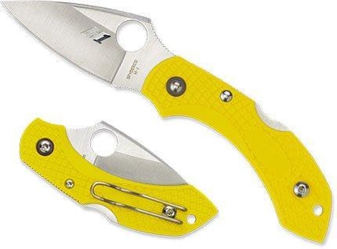 Spyderco Zakmes Salt Dragonfly 2 Yellow H-1 PE