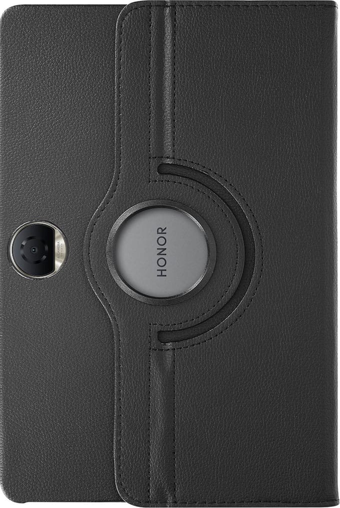 Avizar Foliohoes Geschikt voor Honor Pad 9 360° roterende steunklep, Zwart