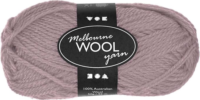Melbourne wolgaren, L: 92 M, lichtpaars, 50 gr/ 1 bol