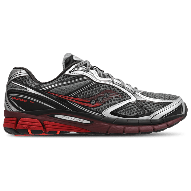 Saucony Guide 7 Sneakers Dames - Zilver - Maat 38 - Mesh/Synthetisch