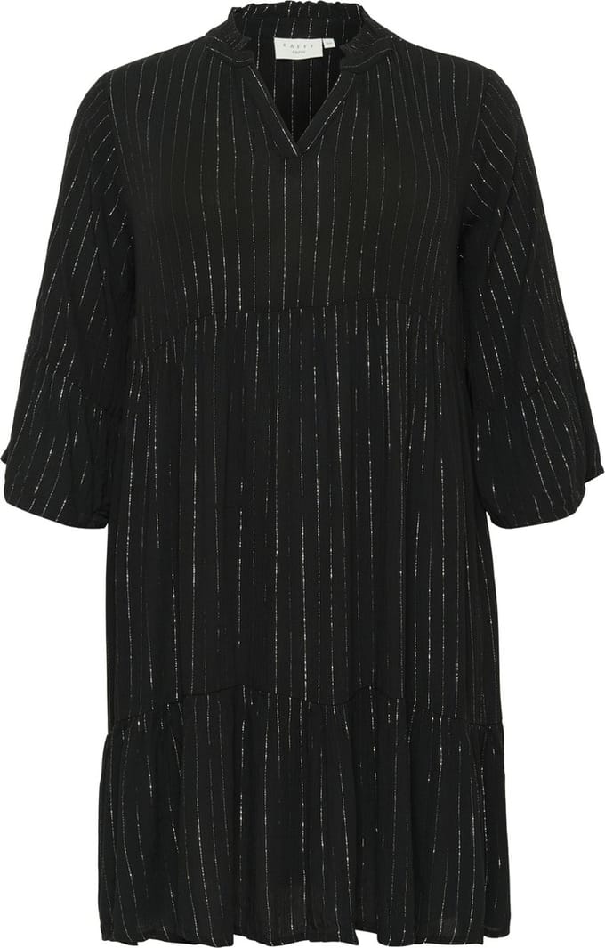 Kaffe Curve KClio Dames Jurk -Black Deep