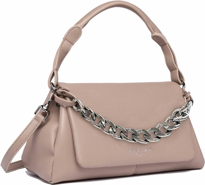 REPLAY Handtas Schoudertas Handbag Sand Lichtbruin