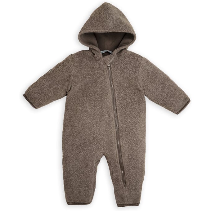 Lodger - Jumpsuit kinderen - Bruin - Maat 74 - 2 lagen Warm & Waterafstotend