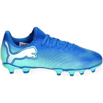 PUMA FUTURE 7 PLAY FG/AG Unisex Sportschoenen - Hyperlink Blue-Mint-PUMA White - Maat 46