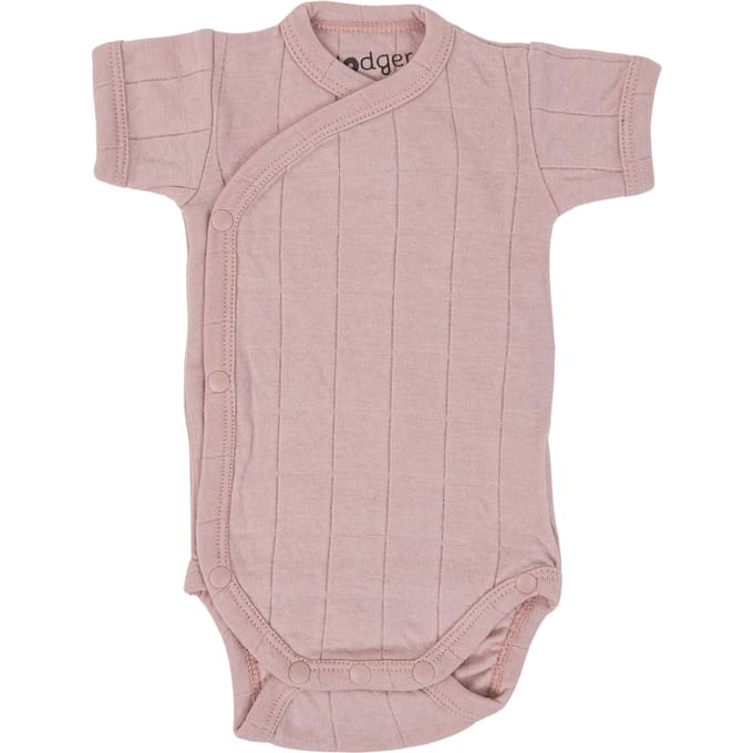 Goedkope romper korte mouw - Maat 56 - Overslagromper - Roze