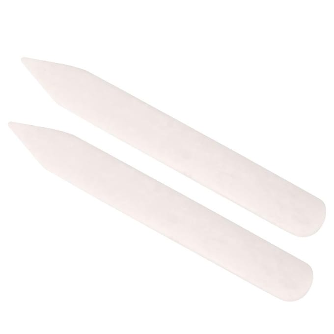 2 Pièces Plioir Manuel Universel pour Papier Carte Outil de Rainage Artisanat DIY white