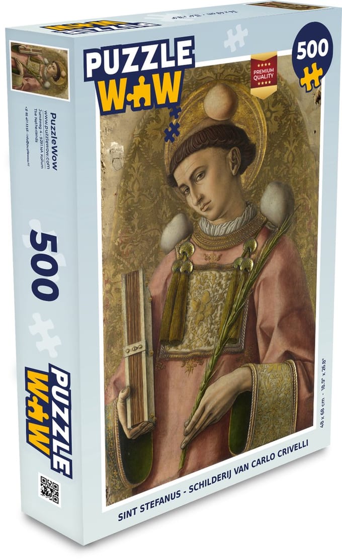 Puzzel Sint Stefanus - Schilderij van Carlo Crivelli - Legpuzzel - Puzzel 500 stukjes