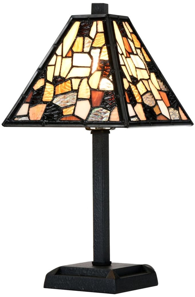 Tiffany Mini Tafellamp Fallingwater - Art Deco Trade