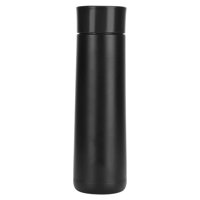 Slimme Waterfles Touch Temperatuurweergave Getimede Herinnering USB Stroomaansluiting Vacuüm BekerZwart zwart