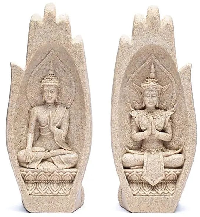 Namaste Mudra Handen met Boeddha’s zandkleur