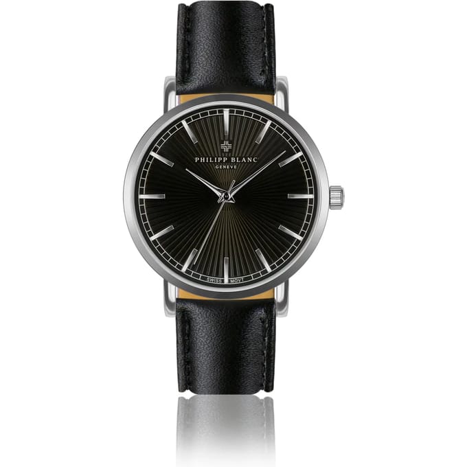 Lederen horloge Philipp Blanc Vernier