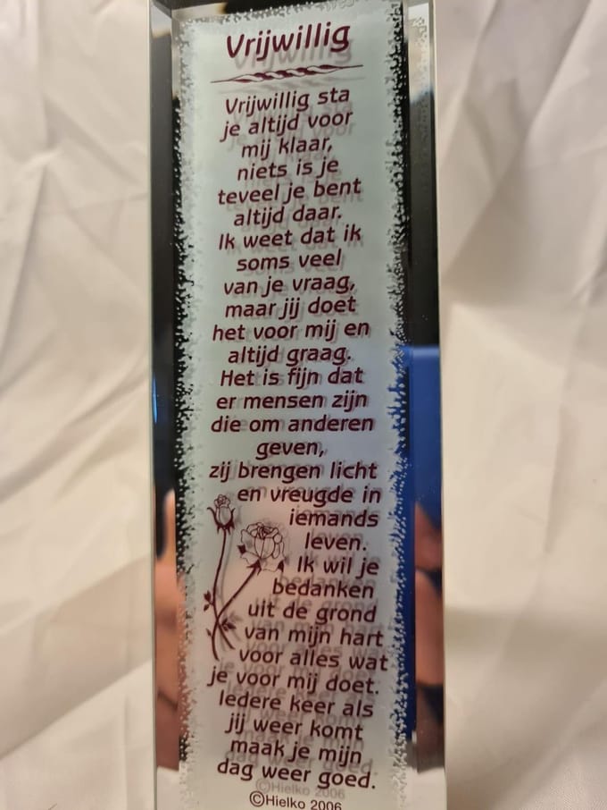 gedicht spiegel vrijwillig geschenk