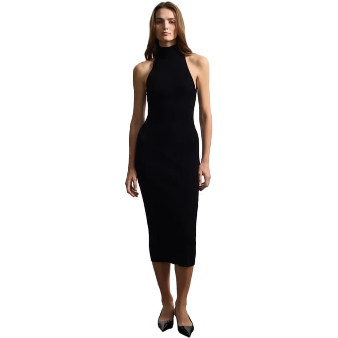 Maxi-jurk met hoge hals Stefanel