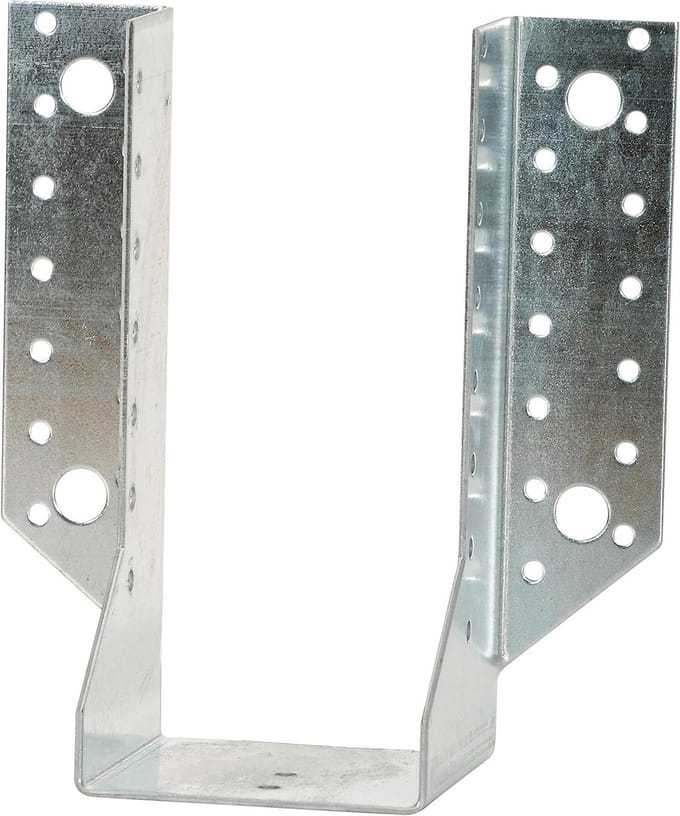 Dakvoet Verbinding - Houtverbinders - Dakconstructie Verstevigen - Met Buitenvleugels - 440 x 120 mm - Zilver