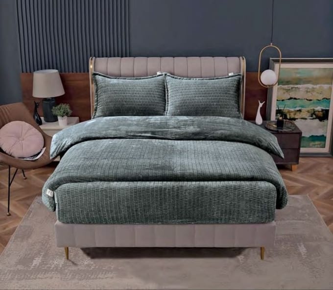 Beau Maison Sherpa Flanel Easy Dekbed - 240x220cm - Dark Grey