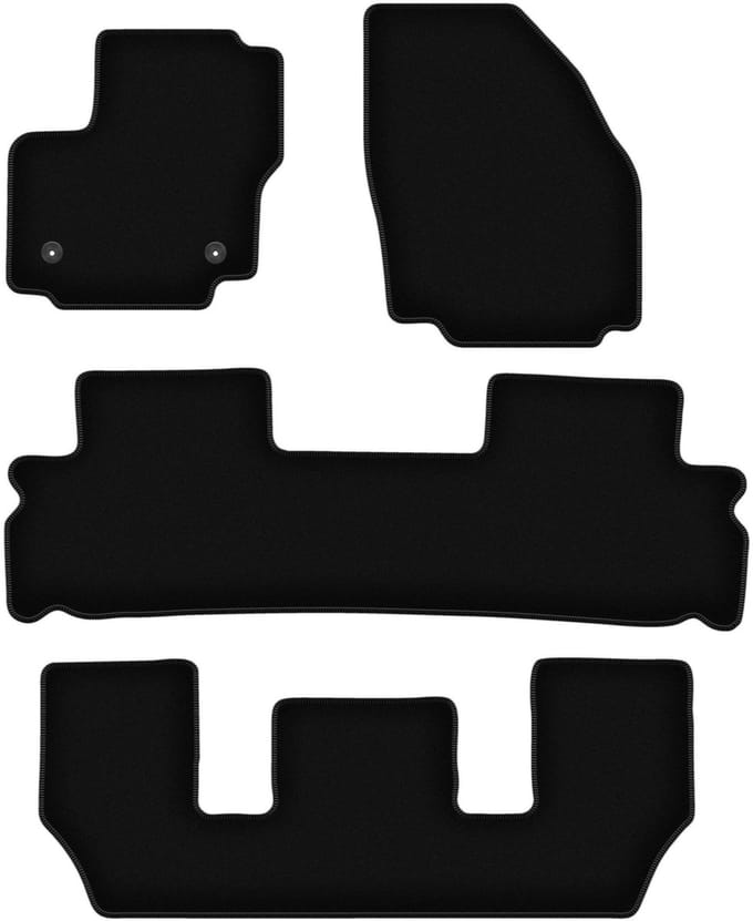 BASIC zwarte veloursmatten voor: Ford S-MAX MK1 FL 7-zits (2012-2015)