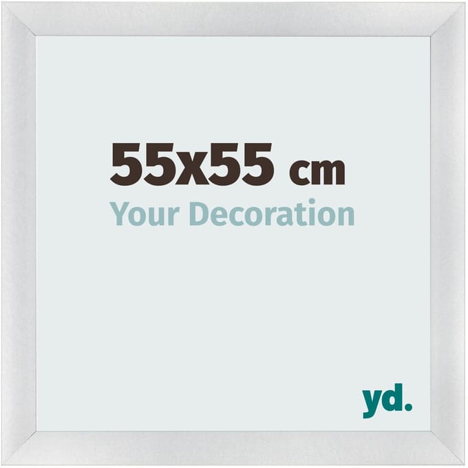 Your Decoration - Fotolijst 55x55 cm - MDF - Zilver Mat - Pisa