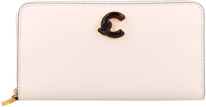 Coccinelle C-Me Portemonnee Leder 18 cm - Dames - Horizontaal - pearl