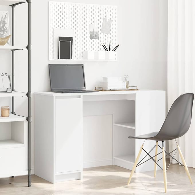 vidaXL - Bureau - 120x42x76 - cm - spaanplaat - wit