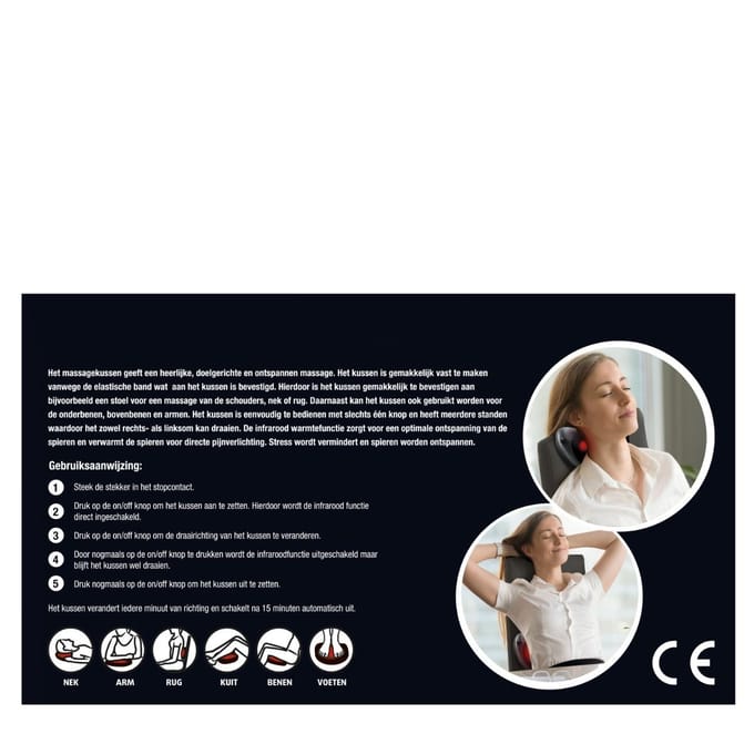 Lucovitaal Shiatsu massage kussen 1 Stuks