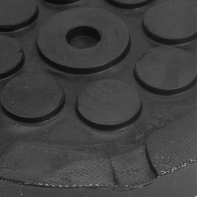4 pièces robuste 122mm voiture camion rond en caoutchouc souple solide poste bras de levage tampons disque black