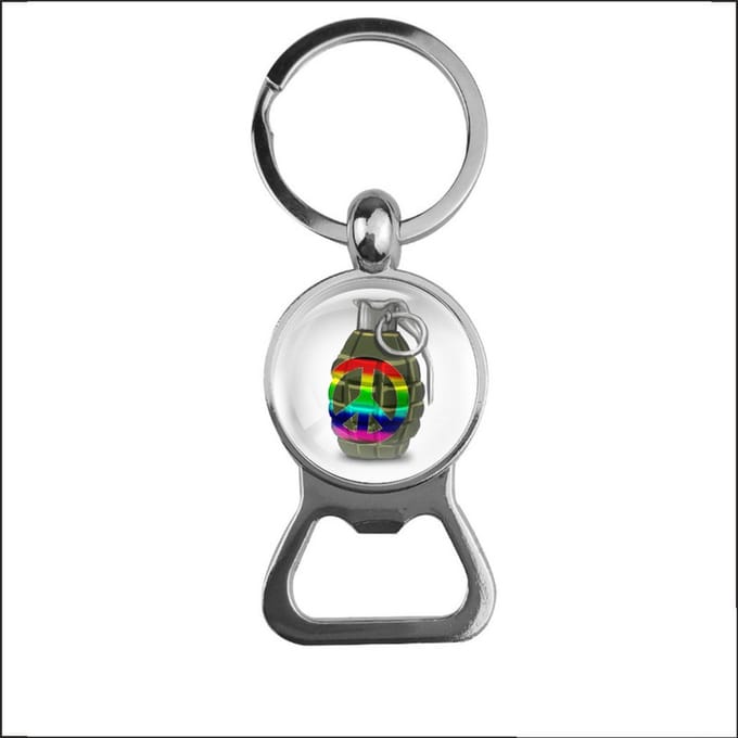 Bieropener Glas - Granaat Peace