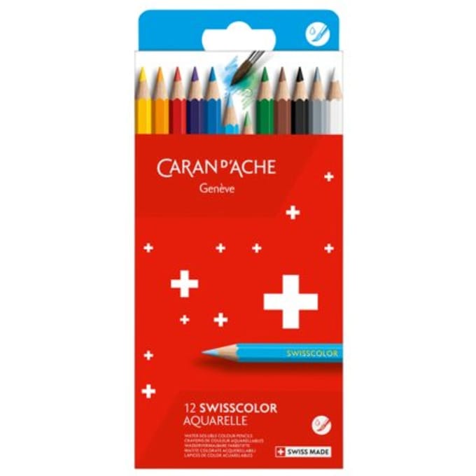 Kleurpotloden Caran D'ache aquarel doos à 12 stuks