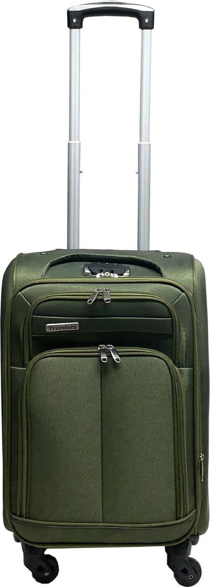 Dubai Abudabi Handbagage Koffer - 55 cm - 42/46 Liter - Expandable - Groen