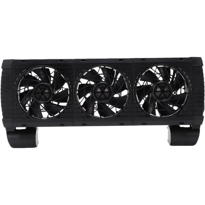 Aquarium Koeler Ventilator 5 Snelheden Instelbaar met Timer 3 Koppen Stille Koeling Vis Tank Ventilator Voor Aquarium black