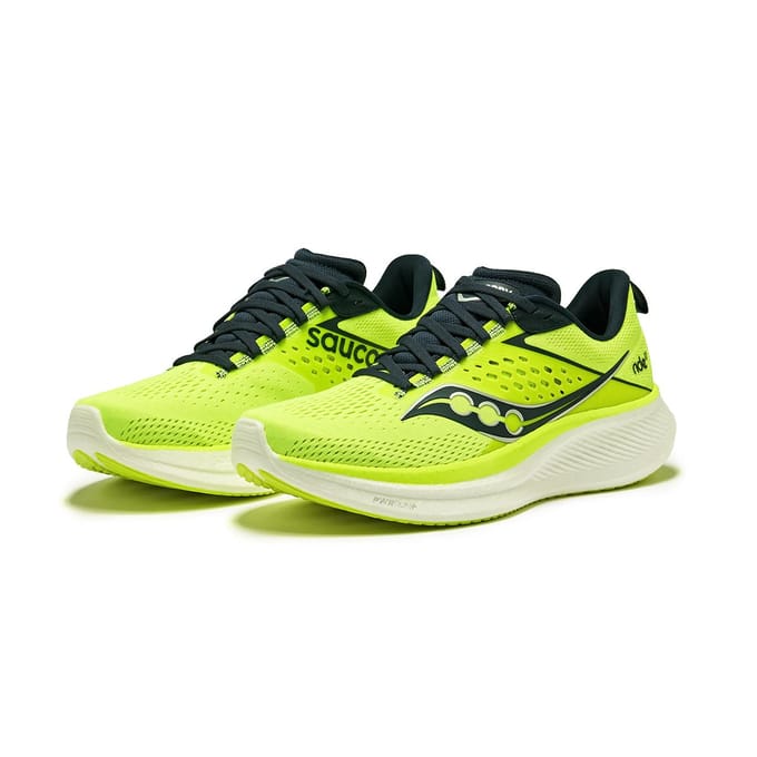 Saucony Ride 17 Citron Navy Heren Sneakers Groen S20924-220 41 yellow