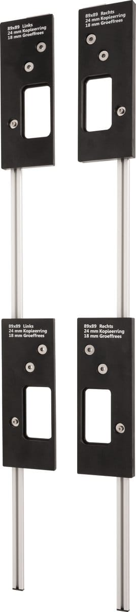 Wovar Freesmal scharnieren set 89 x 89 mm | 4 delig