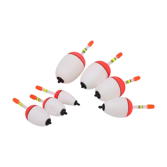 7 stuks EVA lichtgevende boei buis licht stok schuim plastic dobber zeevisserij opvallende dobber white