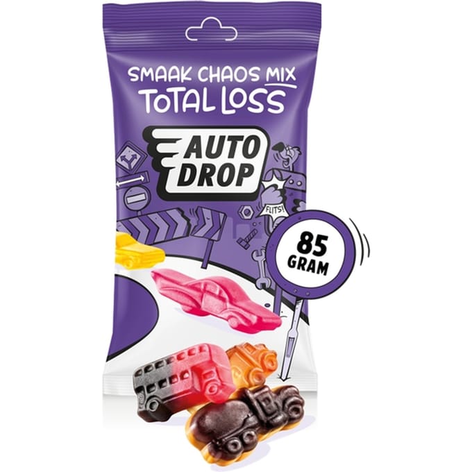 Autodrop - Snoep - Total Loss Smaak Chaos Mix - 1 zakje - 85 gram