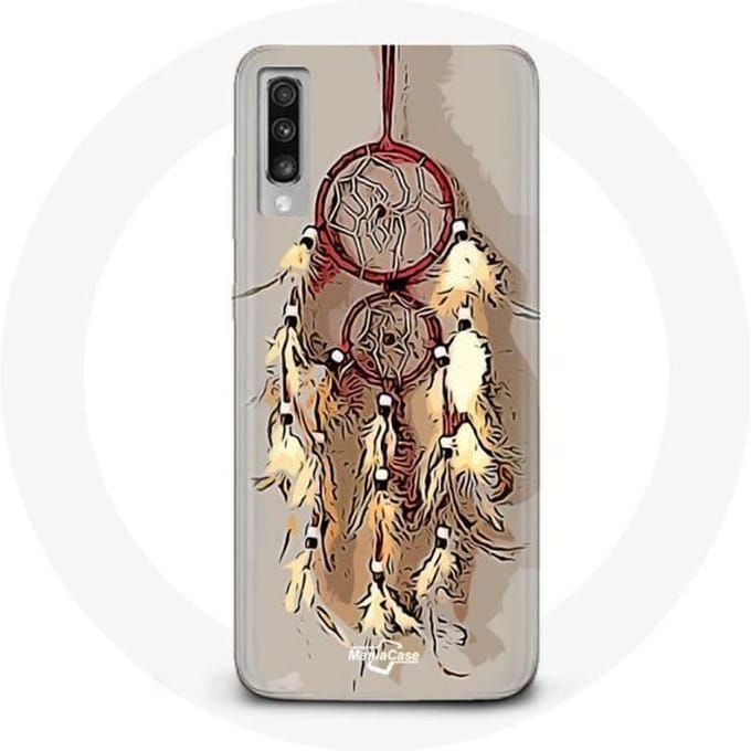 Coque - Samsung - Galaxy A70 - Attrape Rêve - Marron - Souple marron