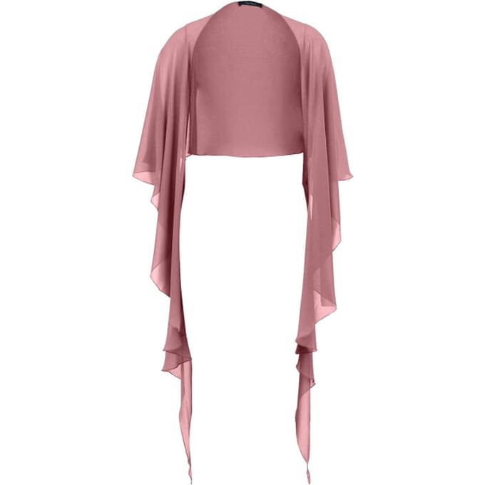 Stola van chiffon met knoopsluiting