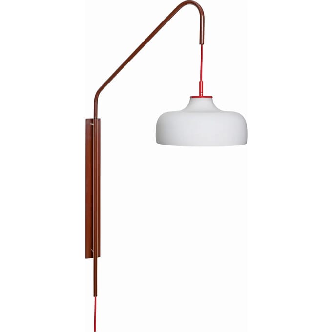 Hübsch Current Wandlamp Rood/ Kastanjebruin