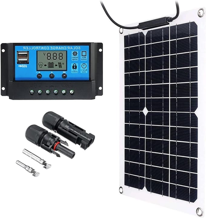 Zonnepaneel Kit - Flexibel Paneel - Off-Grid Energie - Hoge Conversie - 15W - Zwart