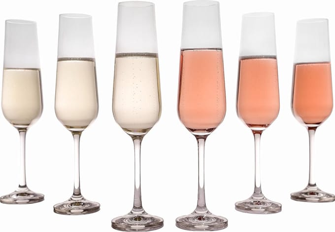 Luxe champagne glazen set