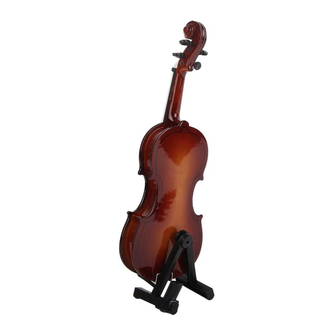 Mini violon en bois, modèle d'exposition, ornement musical, artisanat, décoration de maison, de bureau, cadeau d'anniversaire red