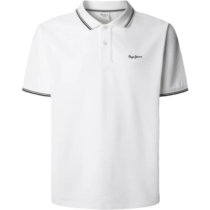 Pepe Jeans Carson Korte Mouw Poloshirt Wit 2XL Man