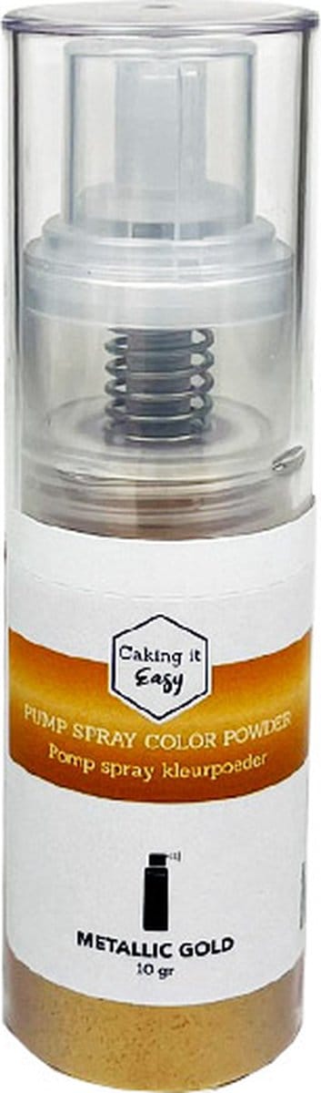 Caking it Easy® – Eetbare Glitter Poeder Pompje / Spray Goud - 10 gram