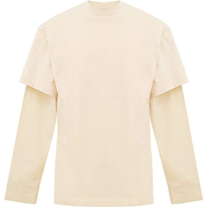 Gelaagde T-shirt kleur creme Balenciaga