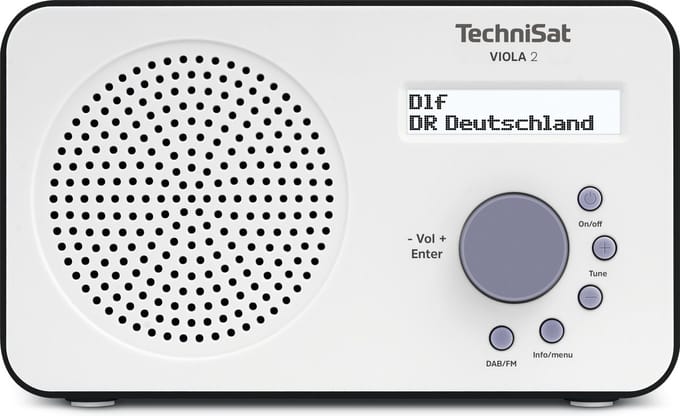 TechniSat 0000/3906 radio Draagbaar Digitaal Zwart, Wit