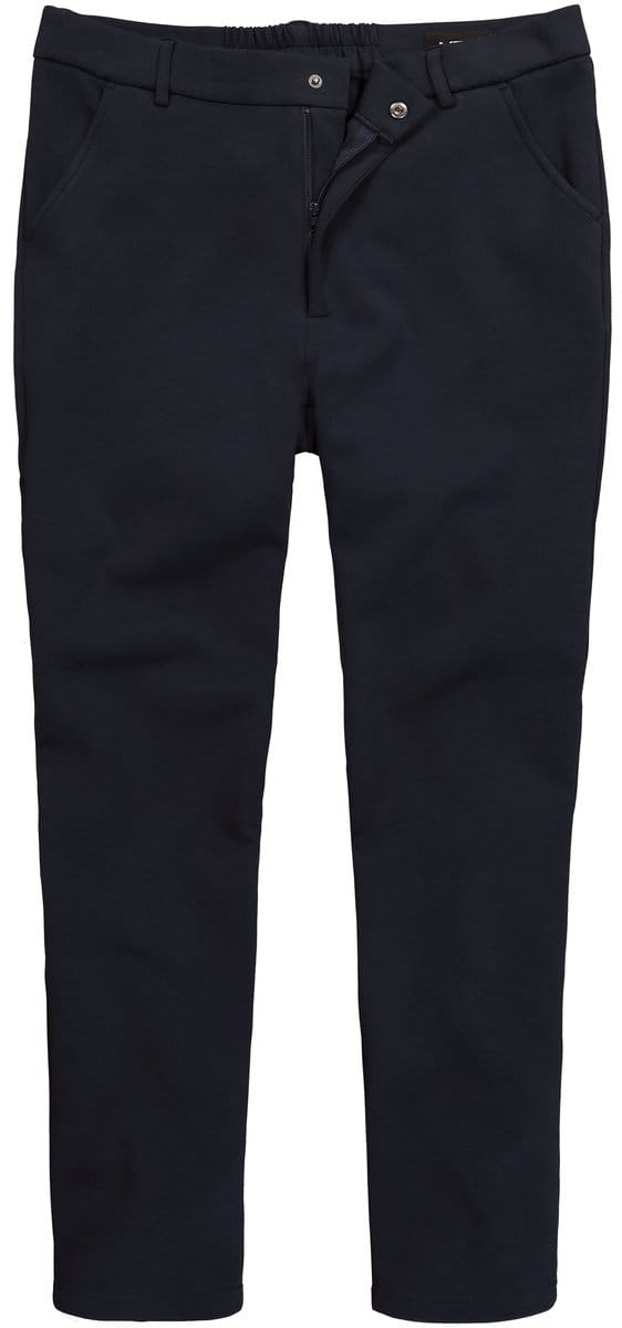 Men Plus - Heren - Jersey chinobroek Bilbao FLEXLASTIC® mix & match - Navy blauw - Maat L