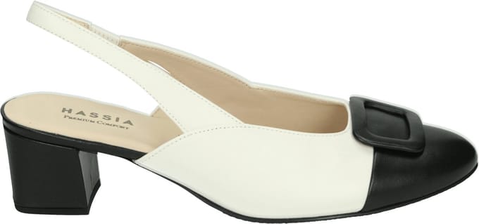 Hassia - 304188 - Pumps - Kleur: Wit/beige - Maat: 35.5