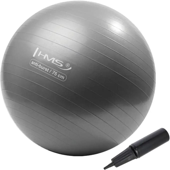 HMS YB02 - Gym Ball - Anti-Burst - 75cm - Grijs