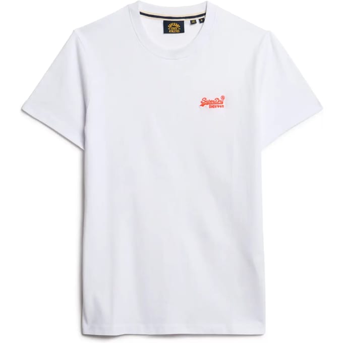 Superdry Essential Logo T-shirt Wit Grootte: L