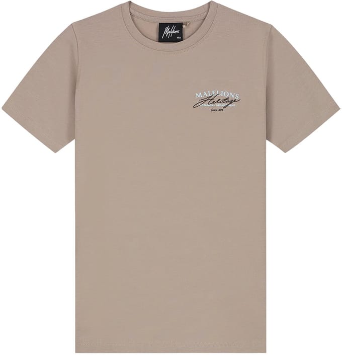 Malelions heritage t-shirt in de kleur bruin.